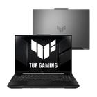 Notebook Gamer ASUS TUF Gaming A16 FA607PV RTX4060 Ryzen 9 7845HX 16Gb Ram 512Gb SSD W11 16" FHD 165Hz Gray -N3043W