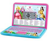 Notebook Laptop Infantil 60 Funções Computador Pequinique das Princesas Rosa - Dm toys
