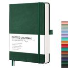 Notebook RETTACY Bullet Dotted A5 com 256 p, 120 g/m2 verde escuro