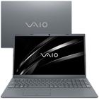 Notebook VAIO FE15 AMD Ryzen 5-5500U Linux 16GB RAM 256GB SSD 15,6" Full HD - Prata Titânio