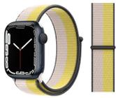 Nova Pulseira Nylon Sport Loop Para Apple Watch 38/40/41mm - Milk Lemon / Jetech