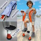 Novo Brinquedo Perna De Pau Do Futuro Xleg Infantil Laranja + Acessórios