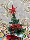 NTA47505 Árvore de natal com placa Merry Christmas 15cm
