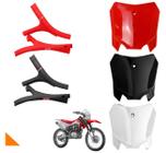 Number Plate Crf 230 + Protetor De Quadro Chassi avtec