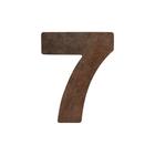 Número 7 Residencial Alumínio Corten - Rennova, Tamanho: 7