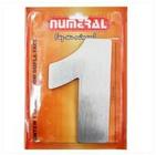 Numero Residencial Aço Escovado Pequeno 12.5cm 1 - NUMERAL (030439)