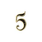 Número Residencial Dourado Para Casa Números e Letras 11cm