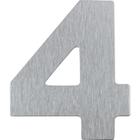 Número Residencial em Alumínio Composto Escovado 125mm - PR3001 - PINCÉIS ATLAS