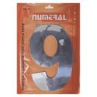 Número Residencial em Alumínio Espelhado N. 9 - 125mm Numeral
