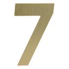 Número Residencial Ouro Escovado 7 13cm Metalmidia