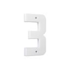 Número Residencial Plástico 19cm Branco Nº3 - Mac Loren