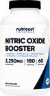 Nutricost Nitric Oxide Booster 750mg, 180 Cápsulas - Sem Glúten e Não-OGM