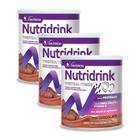 Nutridrink Protein Senior Sabor Chocolate 750g Kit com três unidades