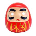 Objeto Daruma Japones Decorativo Budda Dharma Vermelho Caixa - Fu Xing