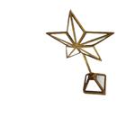 Objeto Decorativo Estrela em Resina + Espelho + Metal 37cm