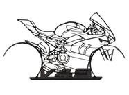 Objeto decorativo Minimalista Moto Ducati Panigale V4S 20X - Bugingaria