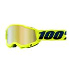 Óculos 100% Accuri 2 Goggle Fluo Yellow Mirror Gold Lens
