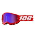 Óculos 100% Accuri 2 Goggle Neon/Red Mirror Red/Blue Lens