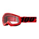 Óculos 100% Strata 2 Goggle Red Clear Lens