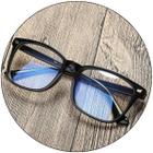 Óculos Anti Luz Azul Descanso Sem Grau Proteção Para PC TV e Celular Estilo Moderno Realça o Rosto Unissex