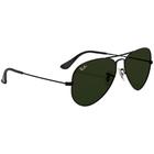 Óculos Aviador Rb3025 Lentes Verde Cristal Import.Itália