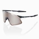 Óculos Ciclismo 100% Hypercraft Gloss Black Hiper Silver Mirror Lens