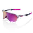 Óculos Ciclismo 100% S2 Polished Translucent Grey Purple Multilayer Mirror Lens