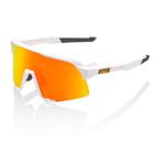 Óculos Ciclismo 100% S3 Soft Tact White Hiper Red Multilayer Mirror Lens