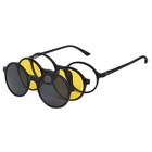 Óculos Clipon Armação Para Grau E Sol Redondo Feminino 2280