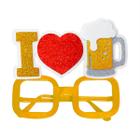 Óculos de Carnaval Sem Lentes - Eu Amo Cerveja