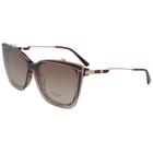 Óculos de Grau Ana Hickmann Clip On AH60033 G22 Tortoise Marsala