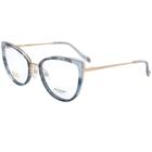 Óculos de Grau Gatinho Ana Hickmann AH60014 Azul G23