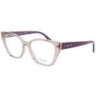 Óculos de Grau Geométrico Vogue VO5416-L 2939 Rosa Transparente