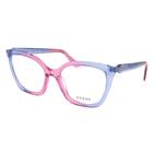 Óculos de Grau Guess GU2965 092 Rosa/Azul Transparente