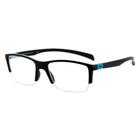Óculos de Grau HB Masculino com Fio de Nylon 9315586233 Acetato Polytech Preto e Azul - Hb - Hutterd