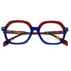 Óculos de grau Mkenzie 8833 cor vermelho e azul