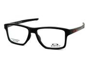 Óculos de grau Oakley OX8143 0354 Chamfer Squared - Polished Black / Demo Lens