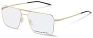 Óculos de Grau Porsche Design Masculino Titânio Dourado p8386 d