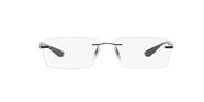 Óculos de Grau Ray-Ban Balgriff RX8724 1000 Titanio Grafite Lente Tam 56