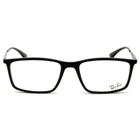 Óculos de Grau Ray Ban RB7195L Preto Brilho 2000 55mm