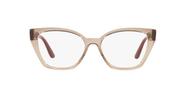 Óculos de Grau Vogue VO5416L 2940 Marrom Translúcido Claro Tam 55