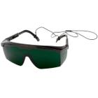 Óculos de proteção contra radiação vermelha óculos lente verde 5.0
