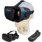 Óculos de Realidade Virtual Compatível com Celular Com Controle Bluetooth Para Jogos