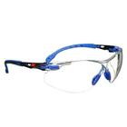 Óculos de segurança 3M Solus 1000 Série ANSI Z87 Scotchgard Anti-Neblina Lente Clara Baixo Perfil Azul/Preto Quadro