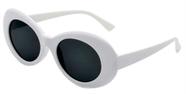 Óculos de sol ADMIRING White Oval Round Clout Goggles UV400