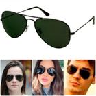 Óculos De Sol Aviador Clássico 3025 3026 Preto Verde G15 Proteção Uv400 Lentes de Cristal Oferta