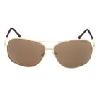 Óculos de sol aviador dourado a1576 triton eyewear