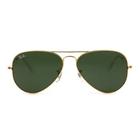 Óculos De Sol Aviador Large RB3026 Dourado Lentes Verdes Tamanho 62mm DOURADO 62