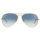 Óculos de sol aviador metal - ray ban dourado