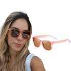 Óculos de Sol Clássico Moscou Laranja Lente Marrom Leve Casual Esporte Polarizado UV400